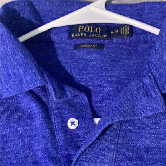 Blue polo short sleeve - Picture 1 of 4